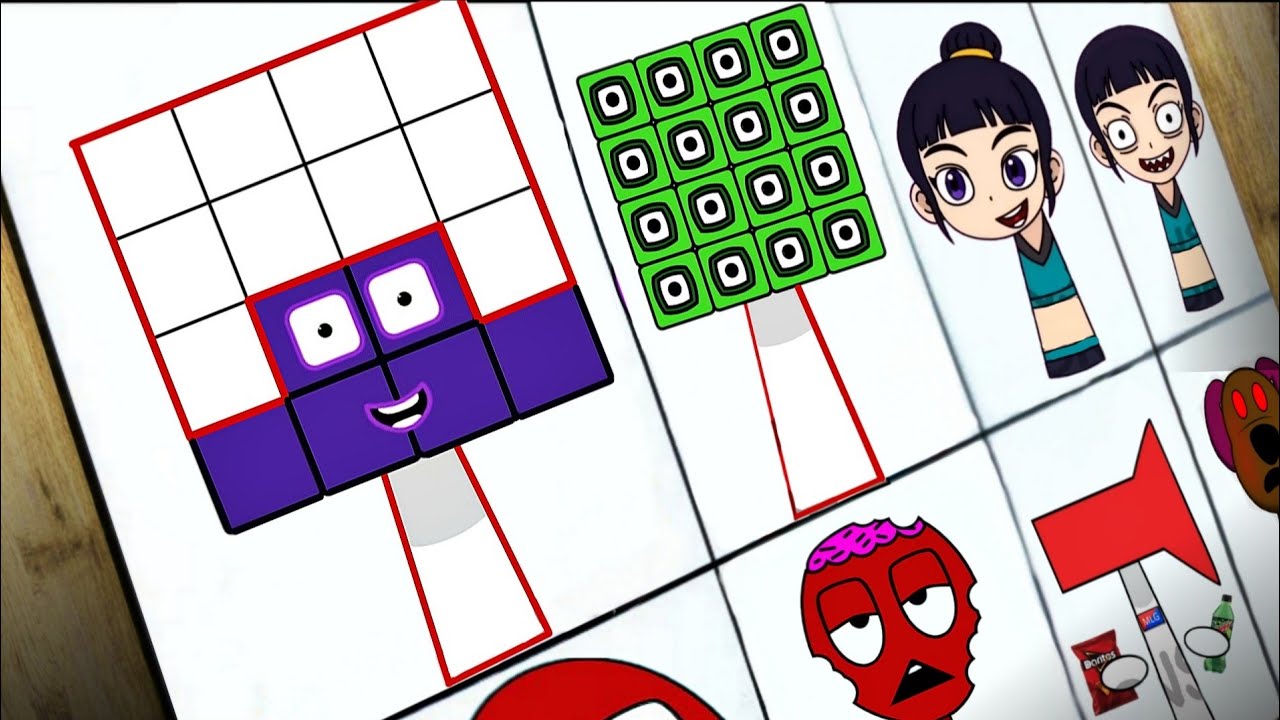 Drawing My Sprunki OC- Sixteen (from Numberblocks) | Incredibox Sprunki OC Phase 1 to 2 