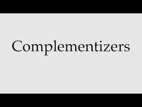 How to Pronounce Complementizers