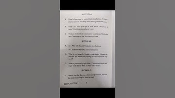 hpu msc physics 4th sem question paper of opto-Electronics [PHYMS_404(c)] #hpushimla #shorts