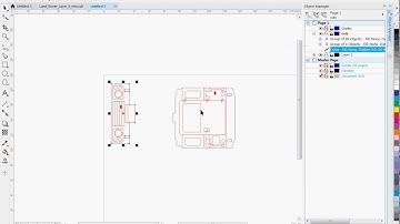 coreldraw and laserdraw layers