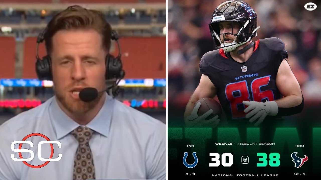 JJ Watt reacts to Houston Texans survive, beat Indianapolis Colts 38-30 to clinch 5-seed in AFC