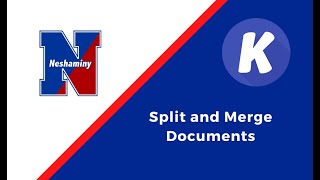 Tutorial on how to split and merge documents in Kami