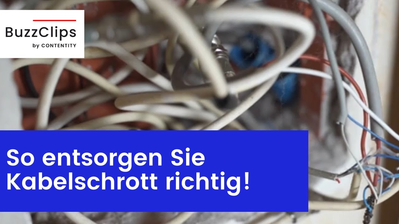 So entsorgen Sie Kabelschrott richtig! - YouTube