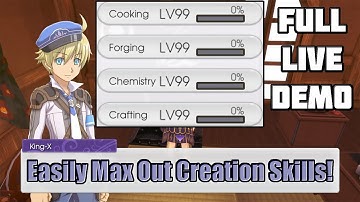 Rune Factory 5 - Easy Way to Power-Level Chemistry/Cooking/Crafting/Forging to LV 99