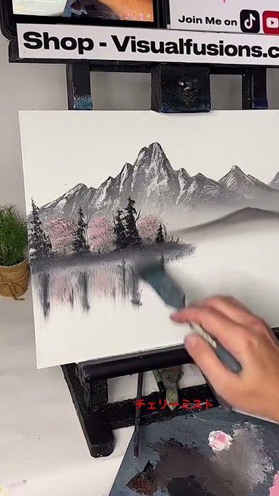 Japanese Oil Painting - Cherry mist Search 534 at my website