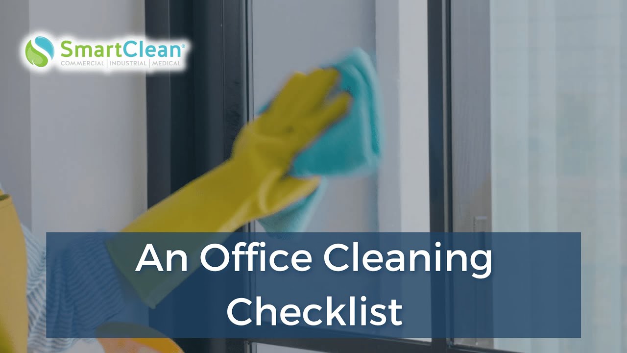 An office cleaning checklist from SmartClean Iowa
