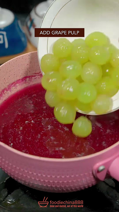 EASY GRAPE JELLY RECIPE #recipe #grape #jelly #cooking #chinesefood #summerrecipe #dessert #fruit