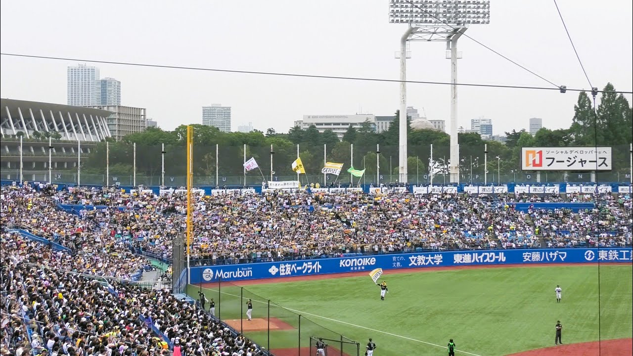 [4K]ソフトバンクホークス ラッキー7〜いざゆけ若鷹軍団〜2025.6.8(神宮球場)