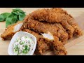 The easiest Buttermilk Chicken Tenders recipe at home: easy buttermilk fried chicken [ASMR]