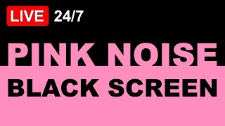 🔴 Pink Noise, Black Screen 🌸⬛ | No Ads | Live 24/7 screenshot 4
