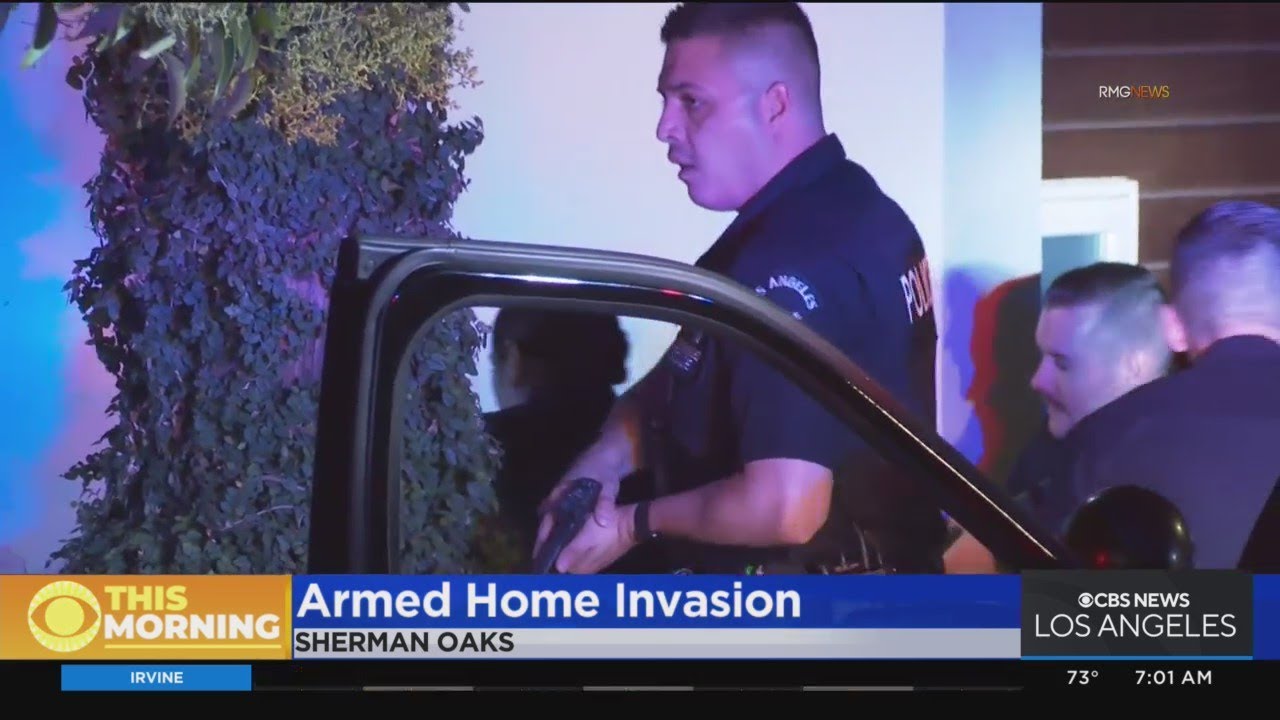 3 armed suspects break into Sherman Oaks home, still at large - YouTube
