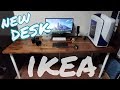 【PCデスク】IKEAのキッチンワークトップ（天板）をPCデスクにしてみた！【PC環境構築計画始動】