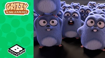 Ice Cream Fight | Grizzy and the Lemmings | Boomerang UK