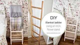 Hacking the IKEA Satsumas flower pot stand into a blanket ladder in today