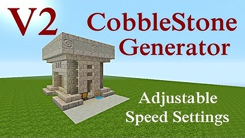 Minecraft Tutorial : CobbleStone Generator V2