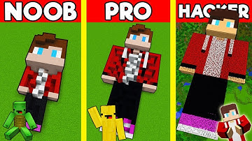 JJ MAIZEN MAZE Build Battle In Minecraft - NOOB VS PRO CHALLENGE - Maizen Mizen Mazien Parody