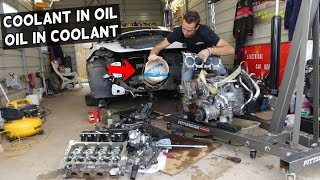 DODGE DART WHY THERE IS COOLANT IN OIL OR OIL IN COOLANT
