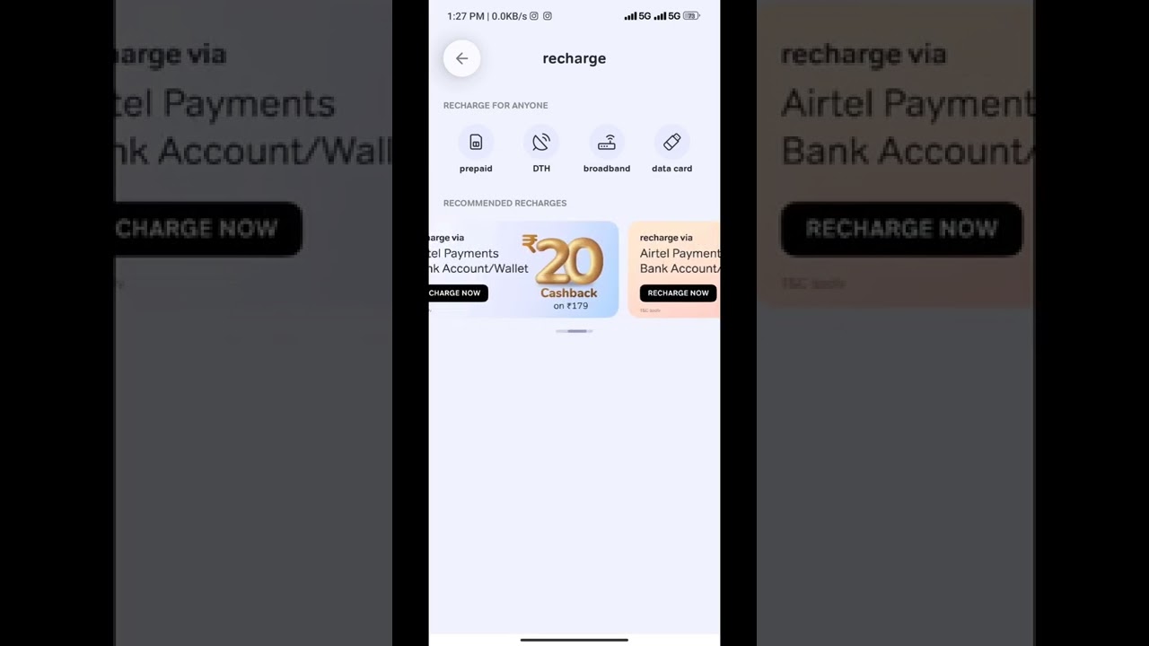 Airtel app cashback offer recharge cashback offer 