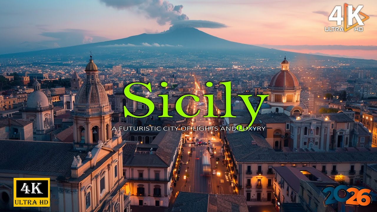 Sicily in 4K - Relaxation Film With Calming Music - Scenic Relaxation Film With Uplifting Music 2026