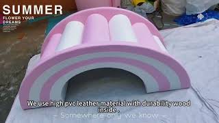 Indoor & Outdoor Rental Playground White & Pink Soft Play Equipment Set for Toddler Party Events screenshot 3