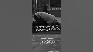 لا يكلف الله نفسا الا وسعها اواخر سورة البقره | محمود فضل