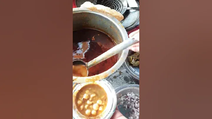 chole bhature only 10 rs | my village street food | #shorts #cholebhature