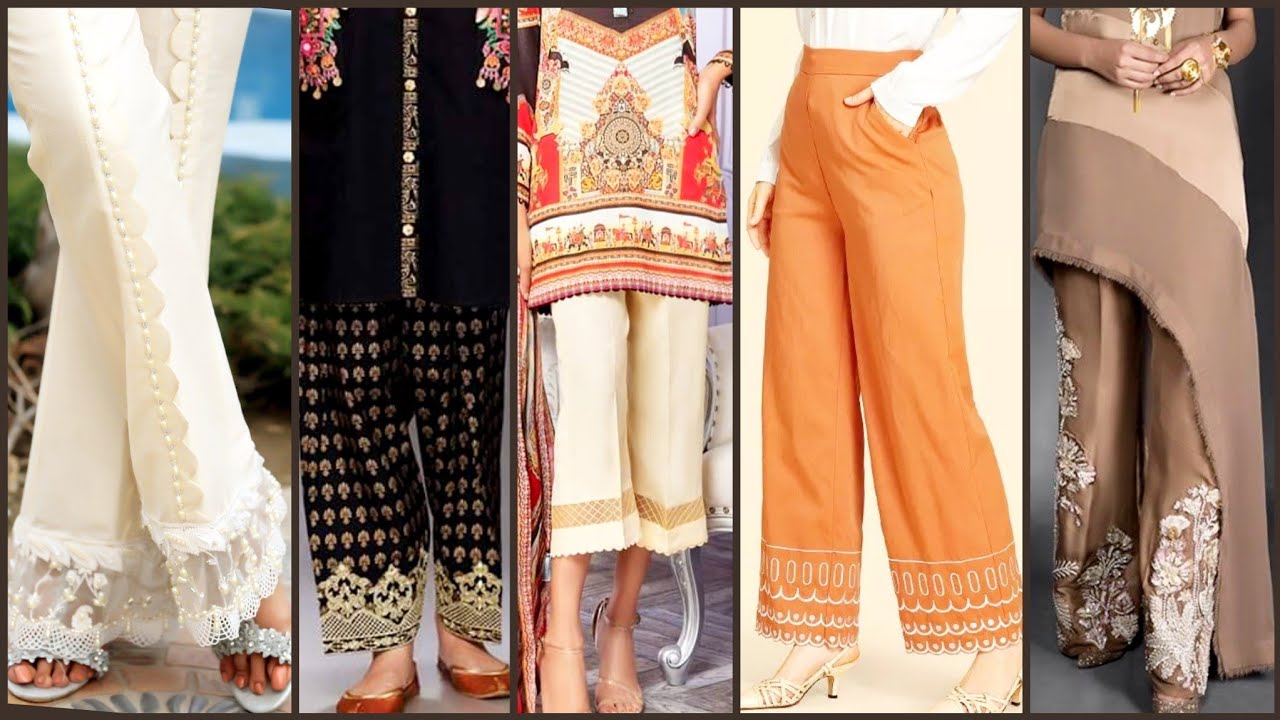 Very Beautiful 75 Women's Trousers Collection/Stylish And Elegant Designer Embroidered Pants/Shalwar