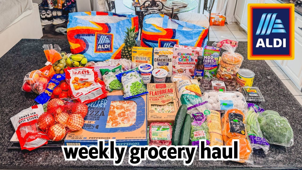 Покупки продуктов в ALDI | Еженедельный план покупок для семьи из 5 человек