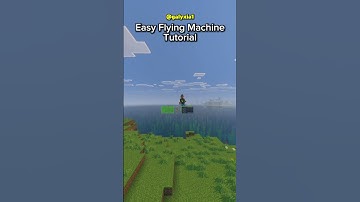 Easy Flying Machine Tutorial ✈️ #minecraft #gaming #shorts #tutorial orial