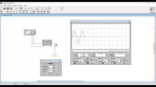 Electronic Simulations -triangular signals - Electronic Workbench 5 12 - Example 2.22
