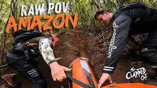 WE ATTEMPTED THE AMAZON TRAIL!! HARD ENDURO RAW POV !! 