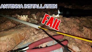 Stealth End-Fed HF Wire Antenna Project Part 2: Installation FAIL!