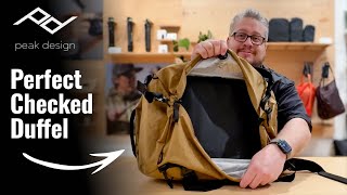 Why the Peak Design 35L Duffel Actually Works for Checked Flights!