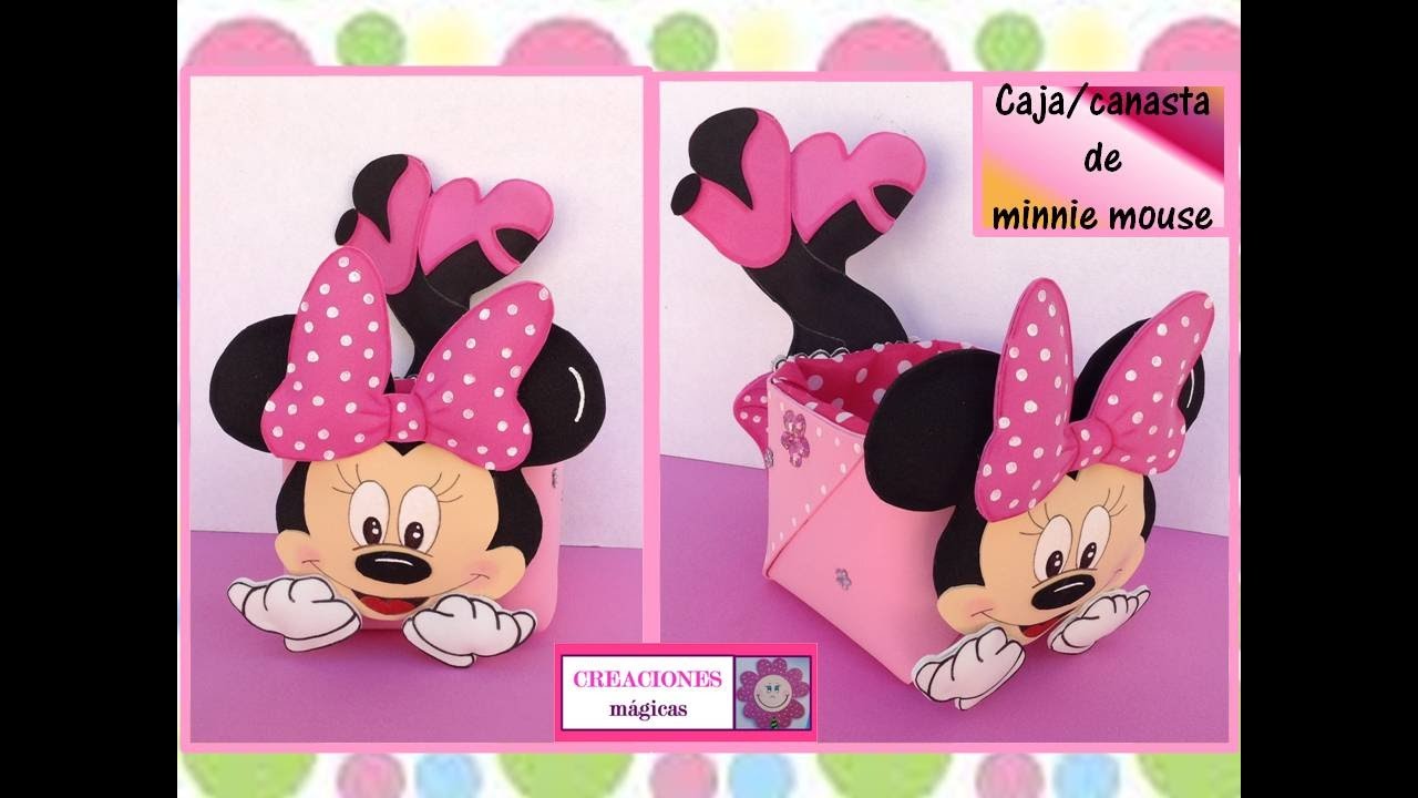 Caja De Minnie Mouse Reciclando Envase De Leche Creaciones M Agicas Youtube