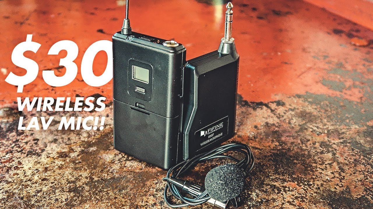 30 WIRELESS LAV MIC! // Fifine K037 UHF Wireless Lavalier Lapel