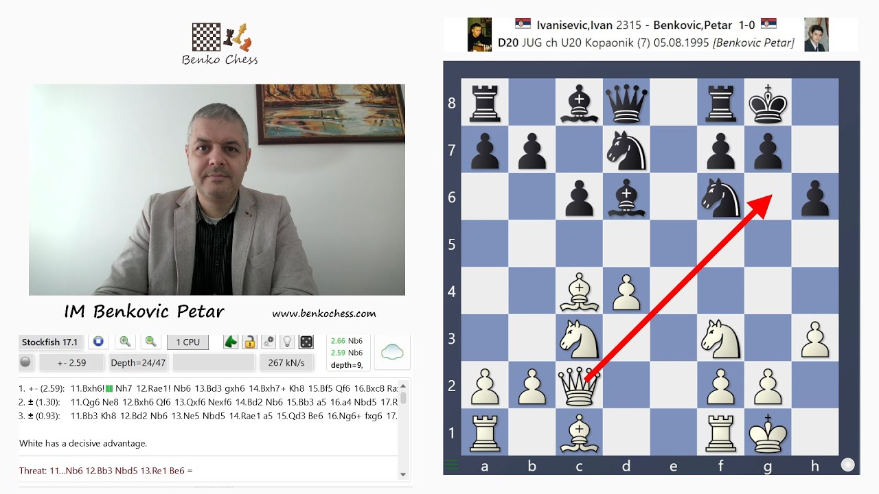 Partija za udžbenike | Ivanišević - Benković, Kopaonik 1995 | Francuska odbrana