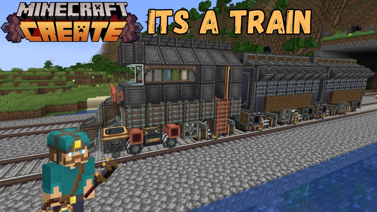 I Built a Storage Train Create Mod Minecraft EP14 - YouTube