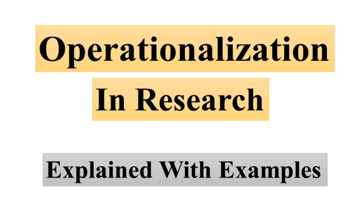 Measurement of Variables | Step by Step process of Operationalization Explained with examples