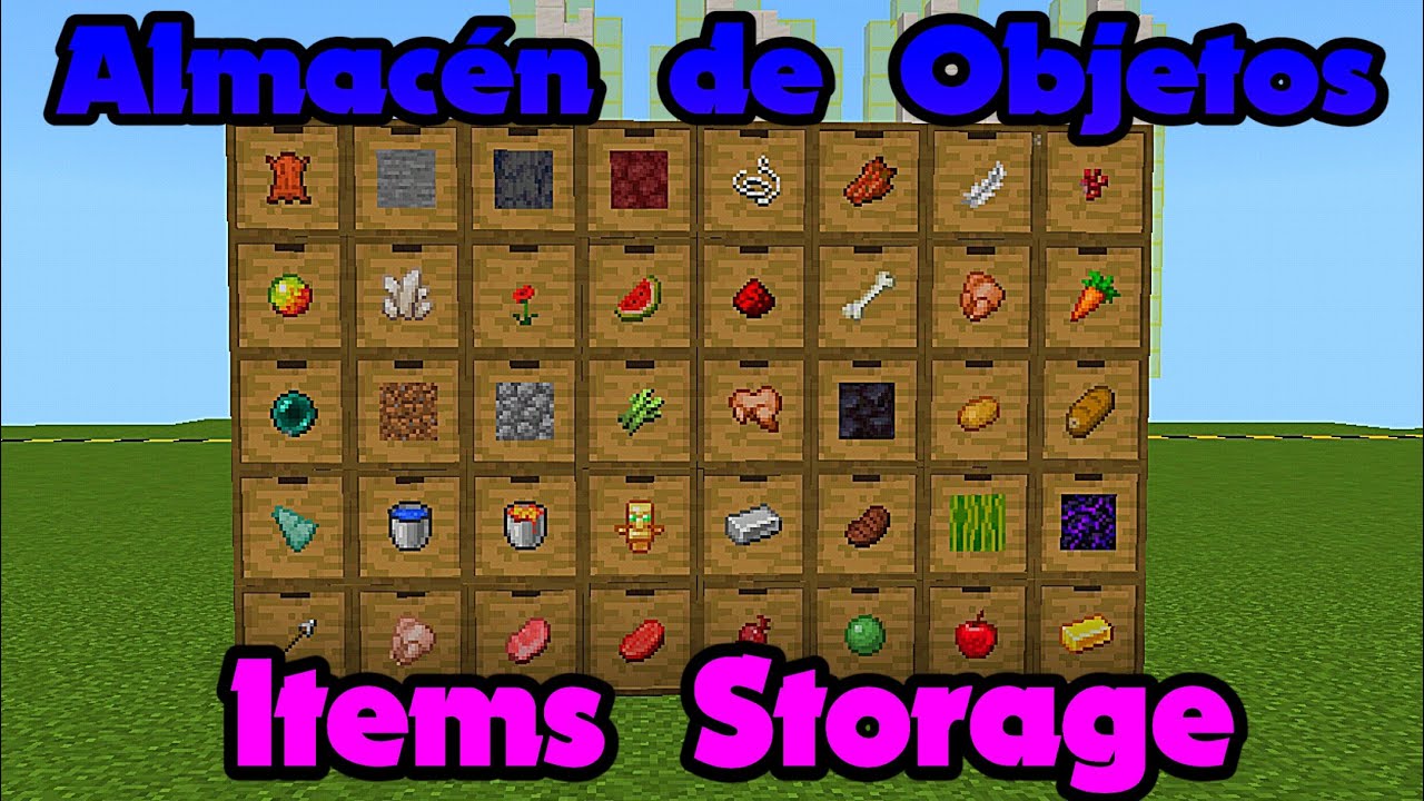 ALMACENES DE OBJETOS Storage Drawers Addon Minecraft Bedrock 1.17.41