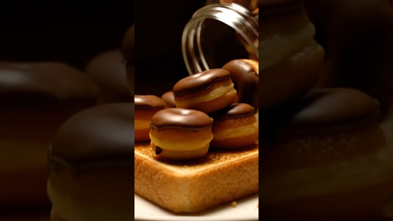 Boston Cream Doughnuts Spread on Toast!🍩 