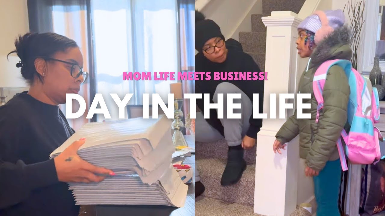 REALISTIC Day in The Life of a MOM | Packing Orders for my BUSINESS ...