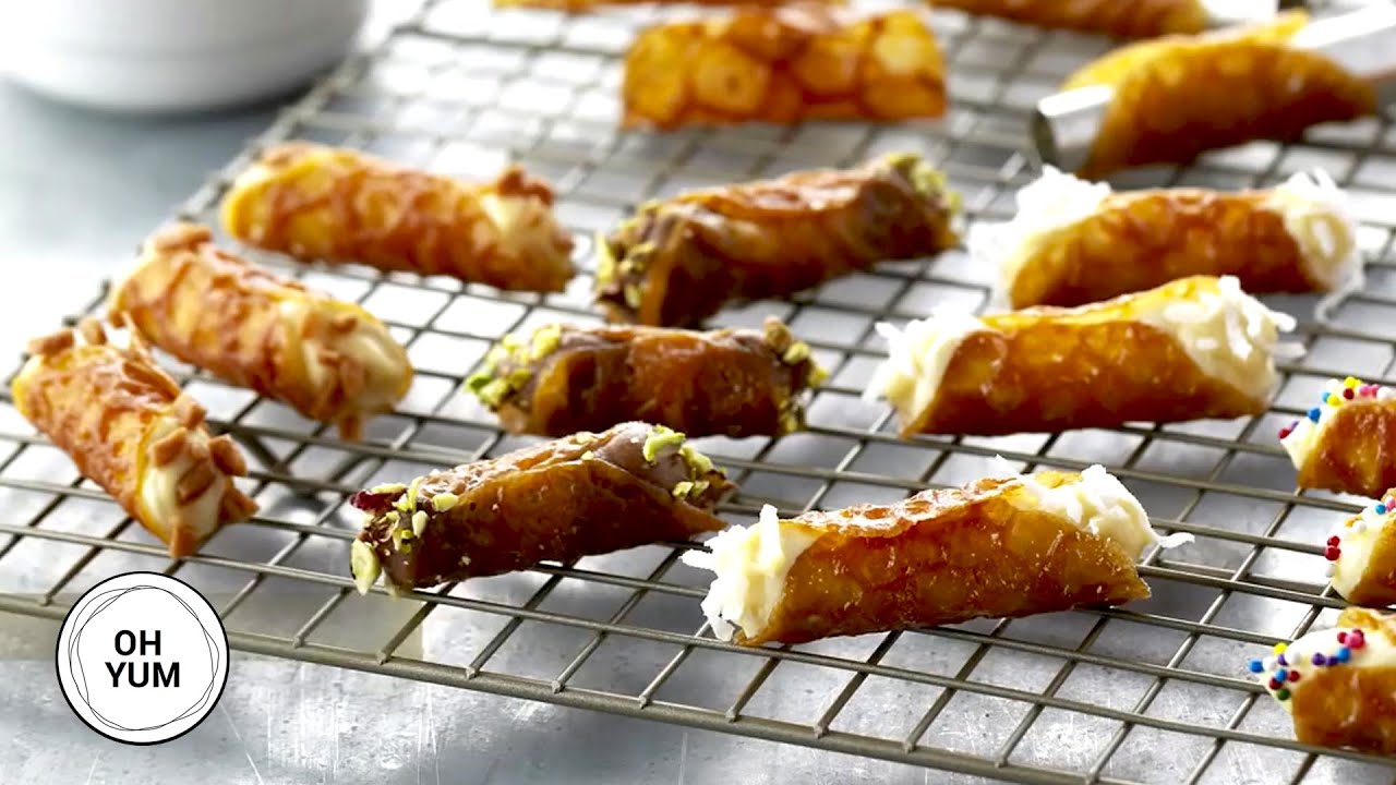 Professional Baker Teaches You How To Make CANNOLI!