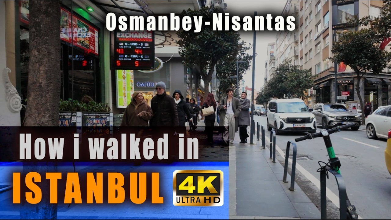 Vlog How i walked from Osmanbey to Nisantas in Istanbul #4k