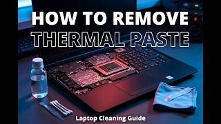 How to replace thermal paste in laptop.