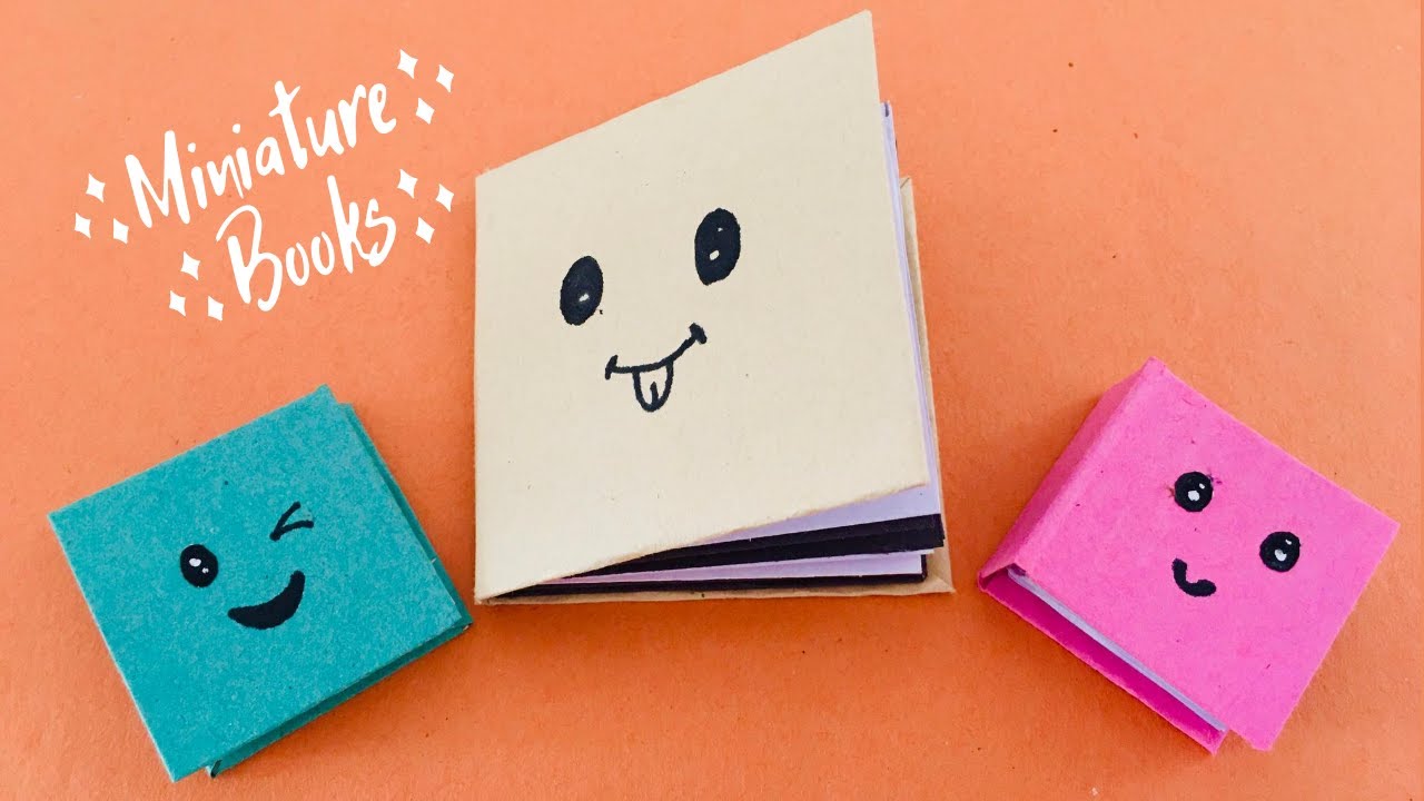 Cute DIY mini notebook crafts | Mini Book | Accordion Book | Pop-up ...