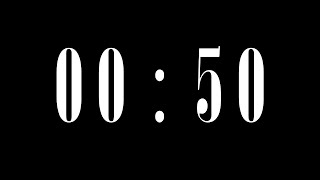 50 Second Timer, Countdown, Alarm Clock, Stopwatch (4k Video Quality with End Buzzer) Wealth