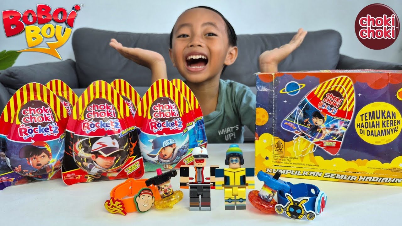 Unboxing Choki Choki Rocketz BoBoiBoy Dapat Mainan Roblox BoBoiBoy