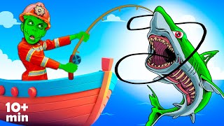 Zombie Shark Doo Doo Doo Song + Baby Shark Song by Tutti Frutti Nursery Rhymes & Kids Songs Channel