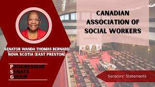 Senator Bernard speaks about the Canadian Association of Social Workers - June 3, 2026(English feed)