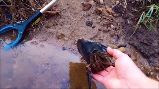Inner City Creek Treasure Hunt: Another Homeless Camp and FOUND Fat Wallet